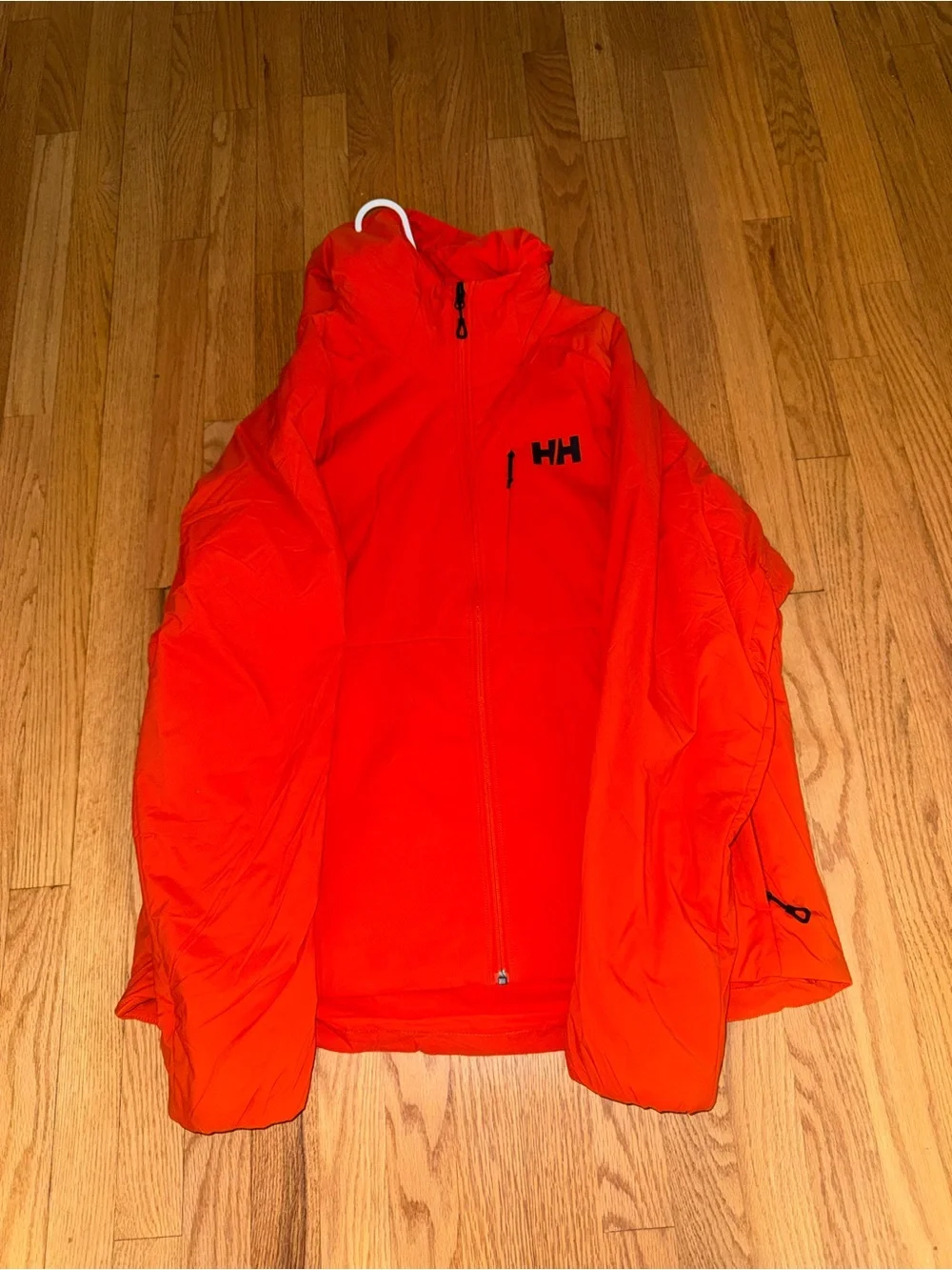 Helly Hansen Orange Full-Zip Hooded Jacket